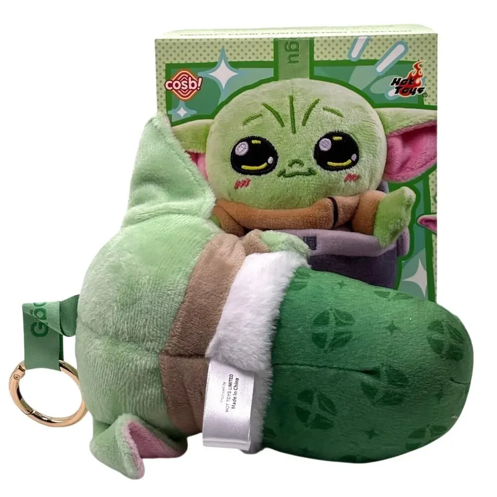 Disney x Star Wars x Cosbi Mandalorian & Grogu Plush Key/Charm, Sleeping, New